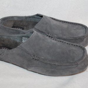 UGG NEW MEN'S SLIP ON SLIDE SUEDE SLIPPERS